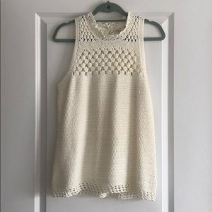 Crochet sleeveless sweater